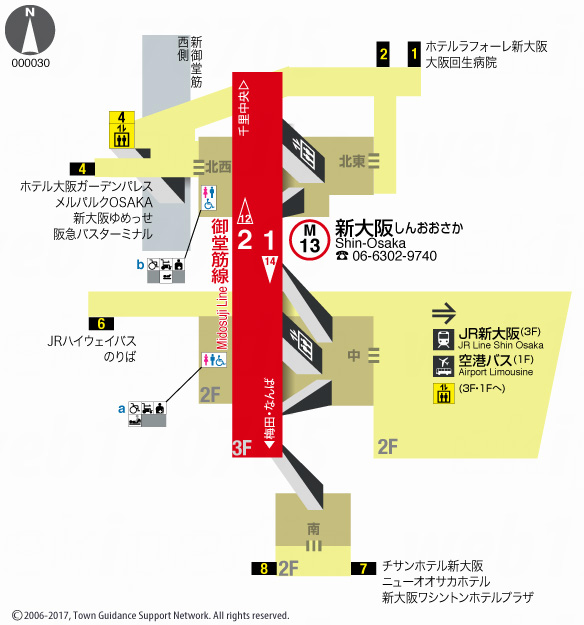 えきペディアMAP新大阪