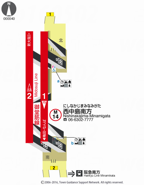 えきペディアMAP西中島南方