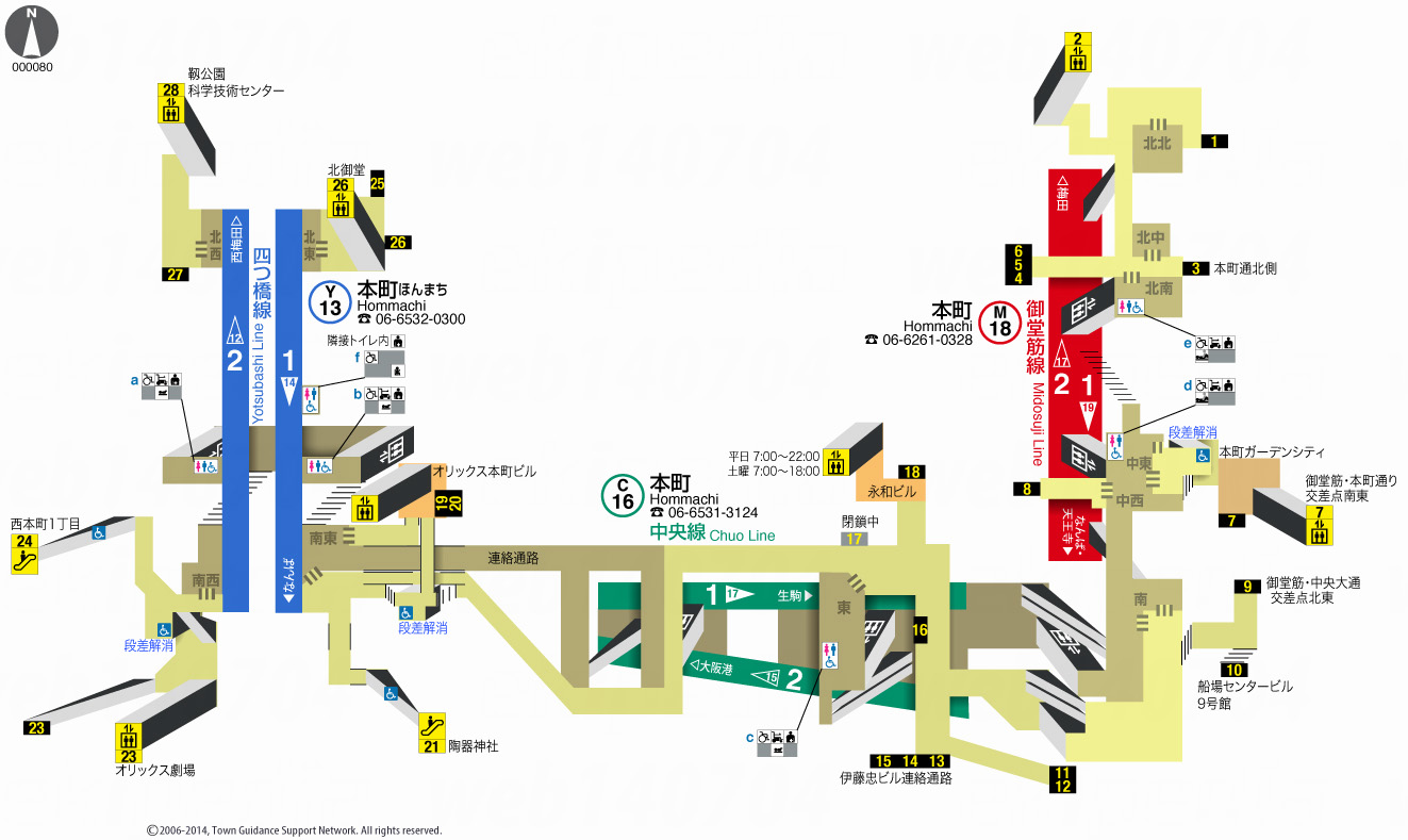 えきペディアMAP本町