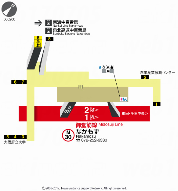 えきペディアMAPなかもず