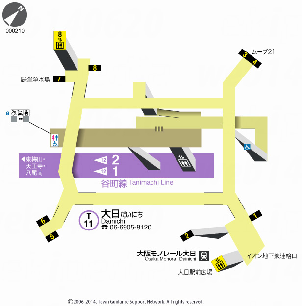 えきペディアMAP大日