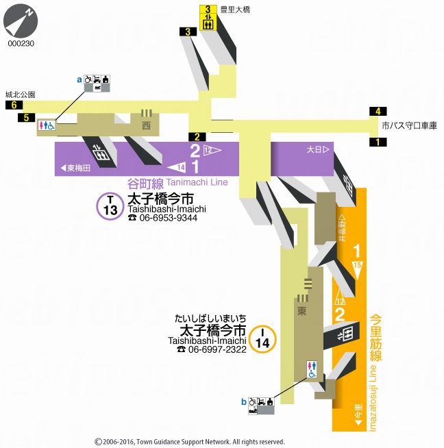 えきペディアMAP太子橋今市