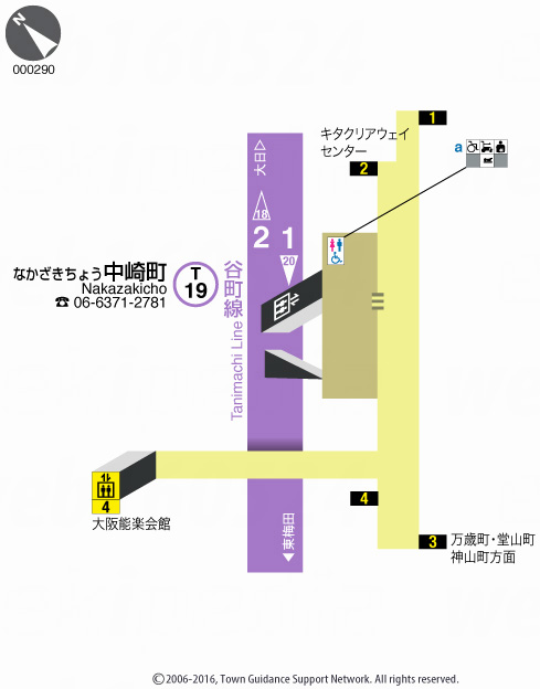 えきペディアMAP中崎町