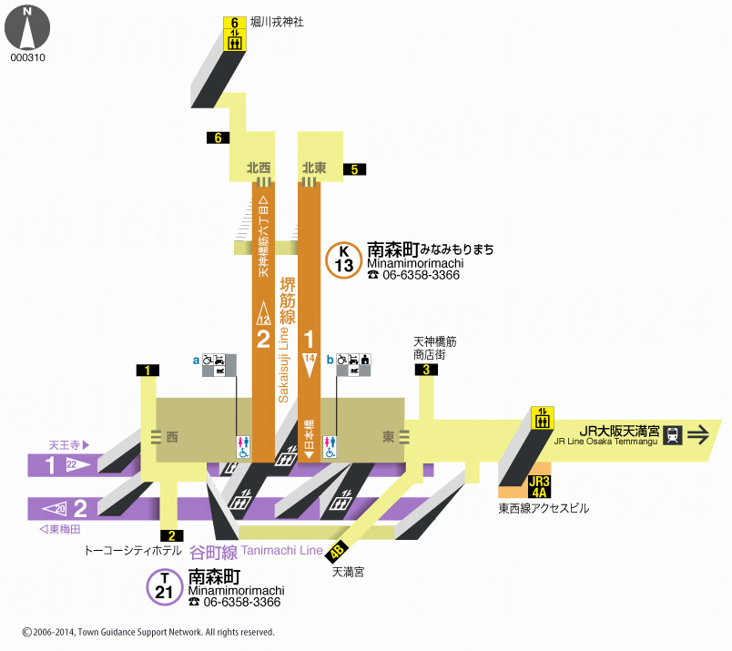 えきペディアMAP南森町