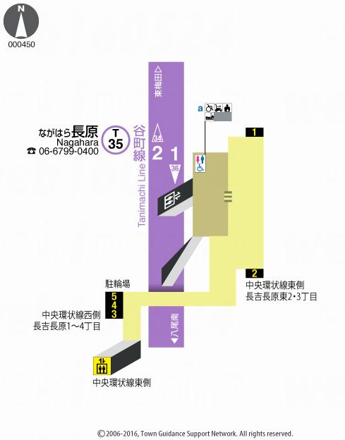 えきペディアMAP長原