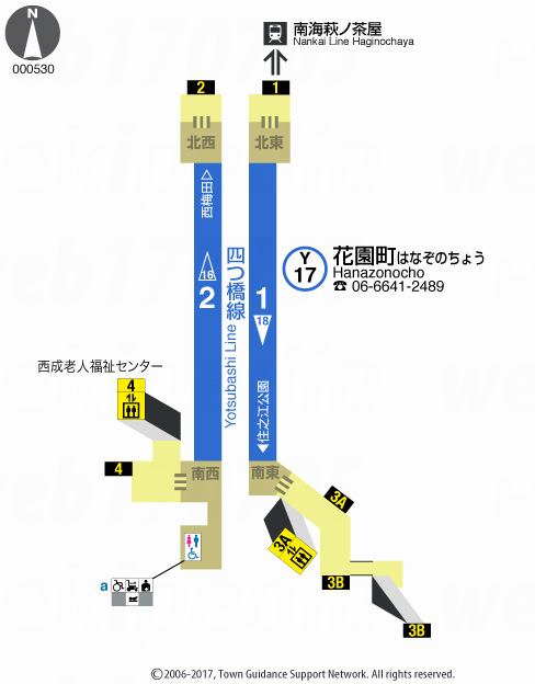 えきペディアMAP花園町