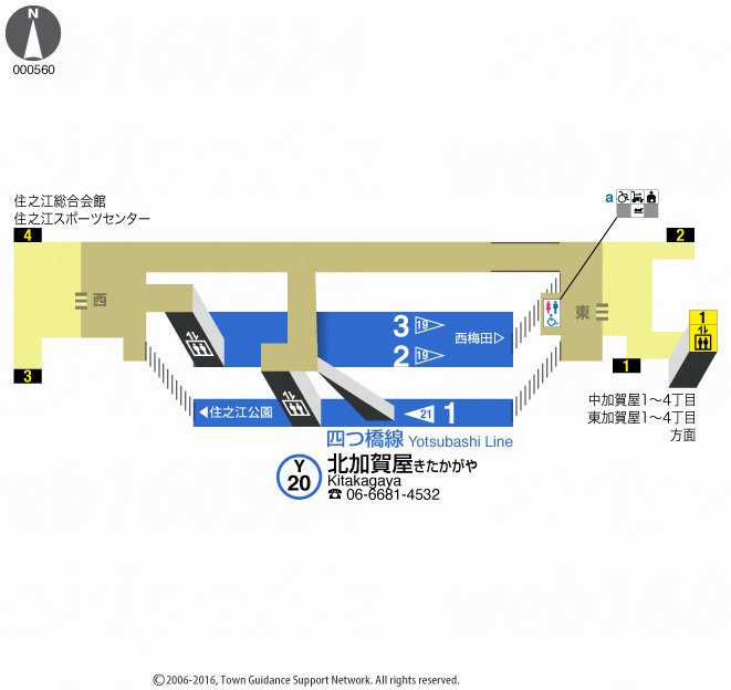 えきペディアMAP北加賀屋