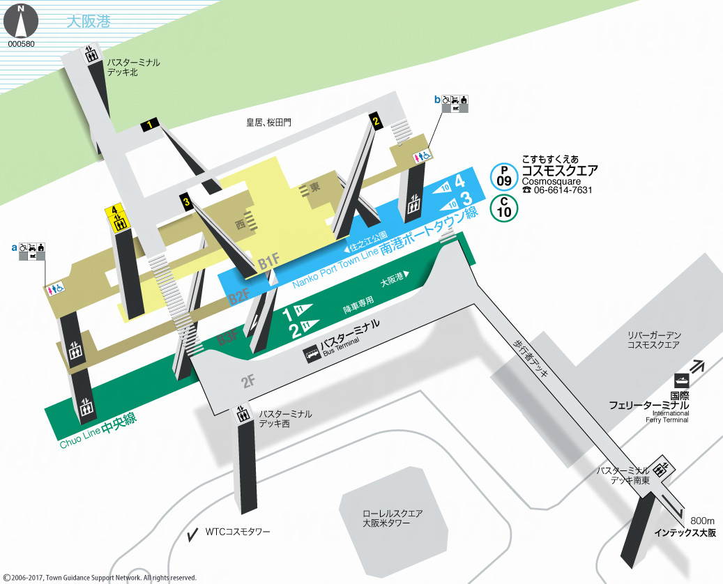 えきペディアMAPコスモスクエア