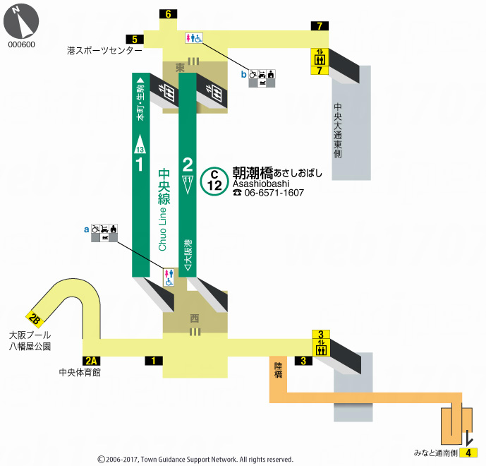 えきペディアMAP朝潮橋