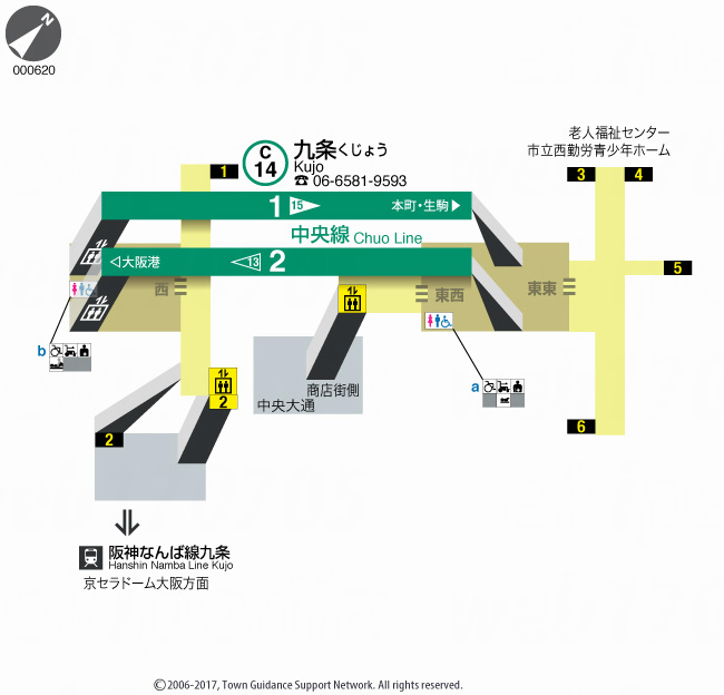 えきペディアMAP九条