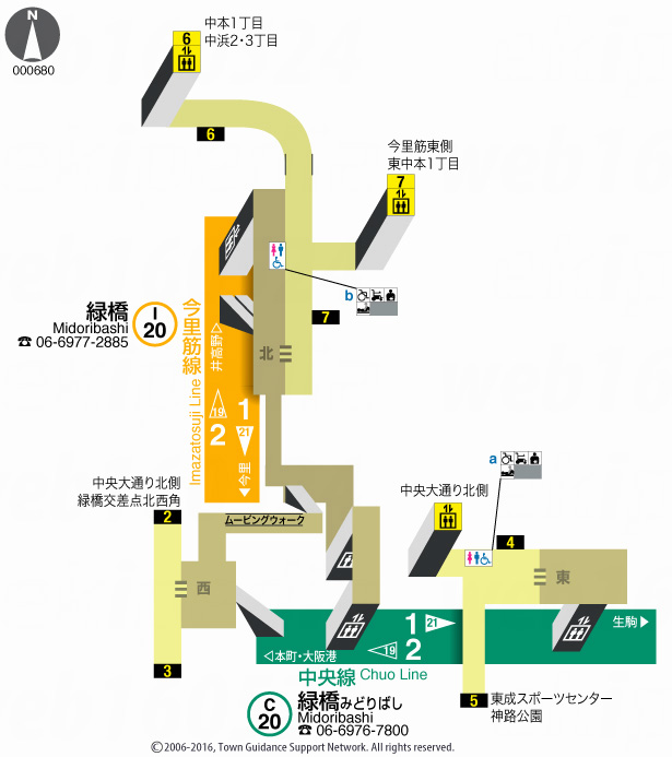 えきペディアMAP緑橋