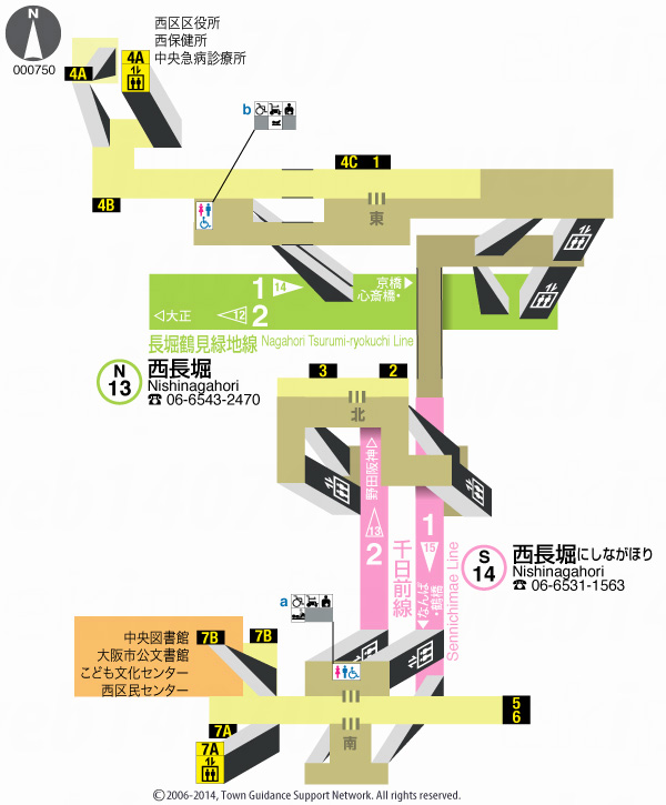 えきペディアMAP西長堀