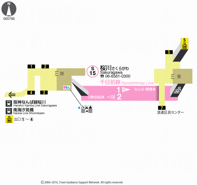 えきペディアMAP桜川