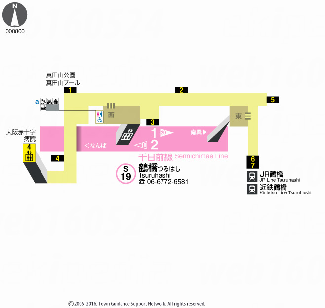 えきペディアMAP鶴橋