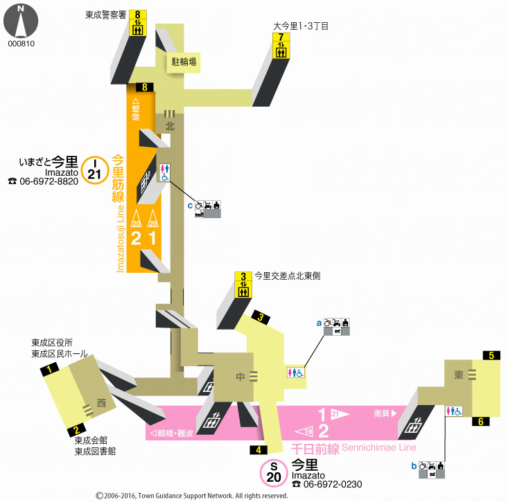 えきペディアMAP今里