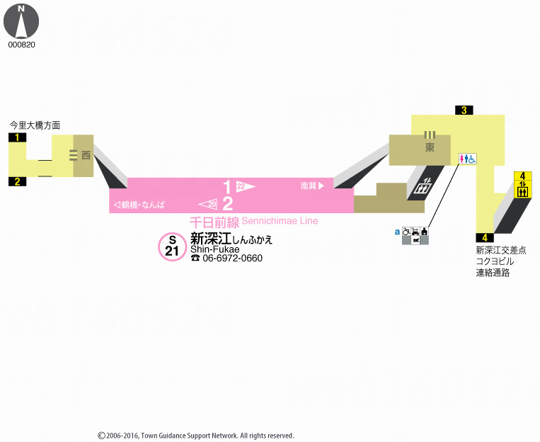 えきペディアMAP新深江