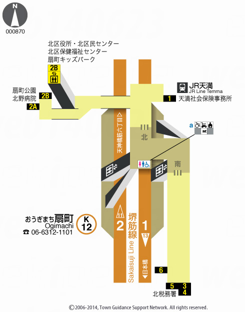 えきペディアMAP扇町