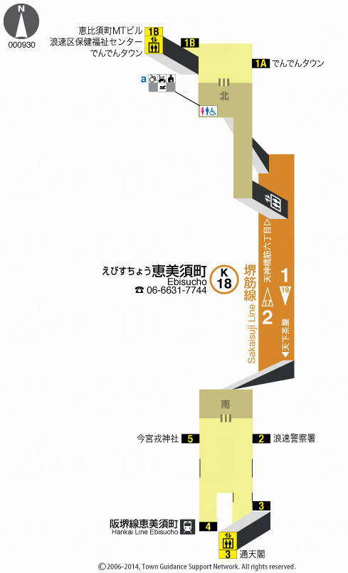 えきペディアMAP恵美須町