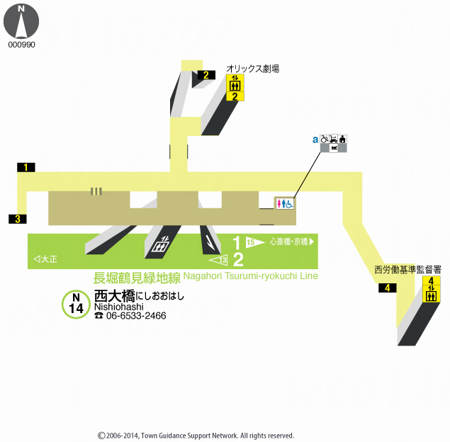 えきペディアMAP西大橋