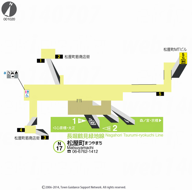 えきペディアMAP松屋町