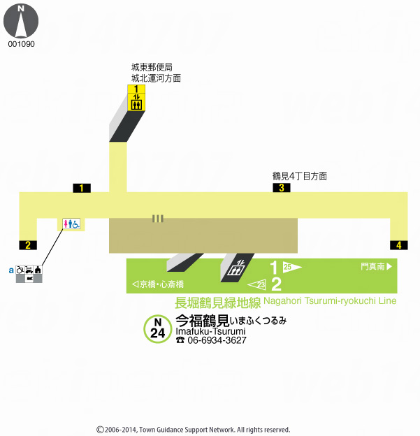 えきペディアMAP今福鶴見