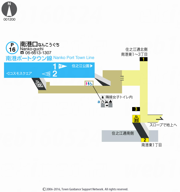 えきペディアMAP南港口