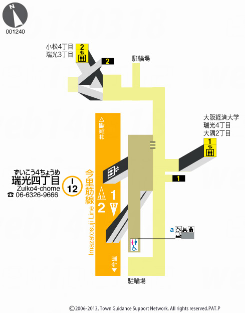 えきペディアMAP瑞光四丁目