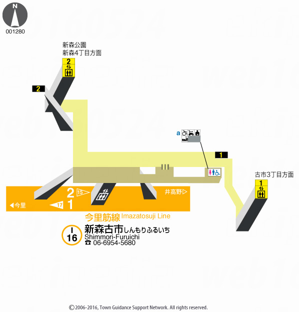 えきペディアMAP新森古市