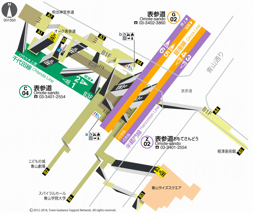 えきペディアMAP表参道