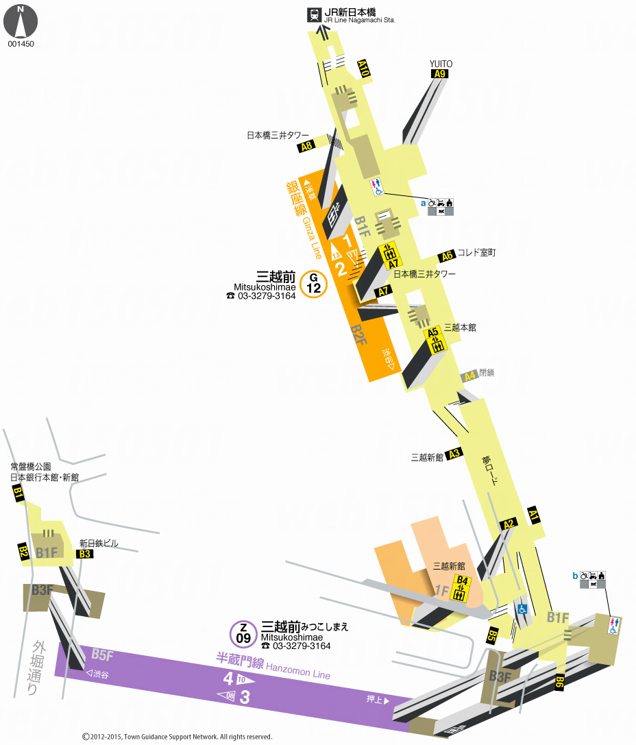 えきペディアMAP三越前