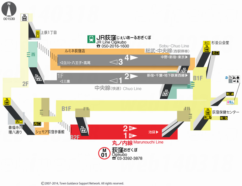 えきペディアMAP荻窪