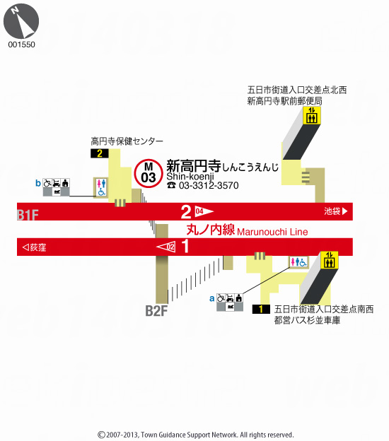 えきペディアMAP新高円寺