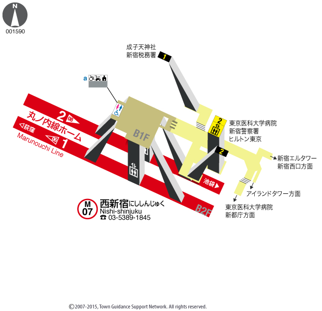 えきペディアMAP西新宿