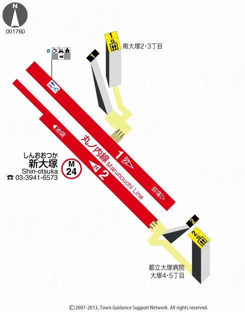 えきペディアMAP新大塚