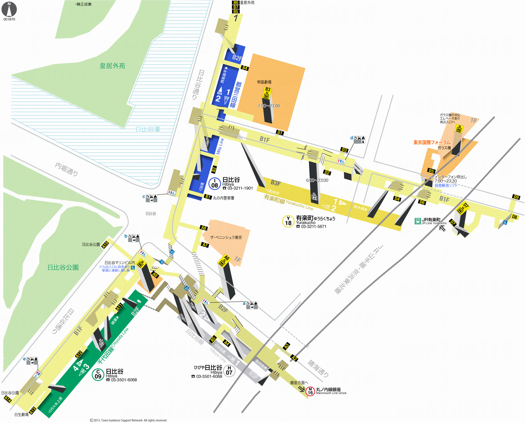 えきペディアMAP日比谷