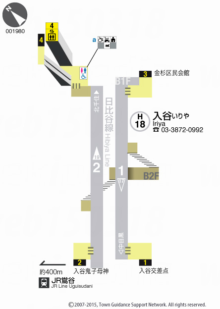 えきペディアMAP入谷