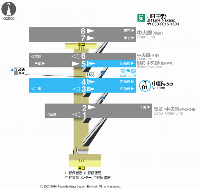 えきペディアMAP中野