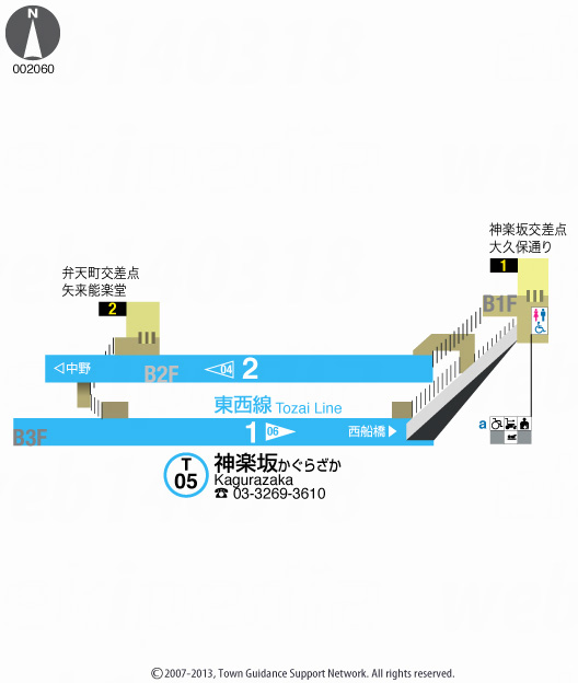 えきペディアMAP神楽坂