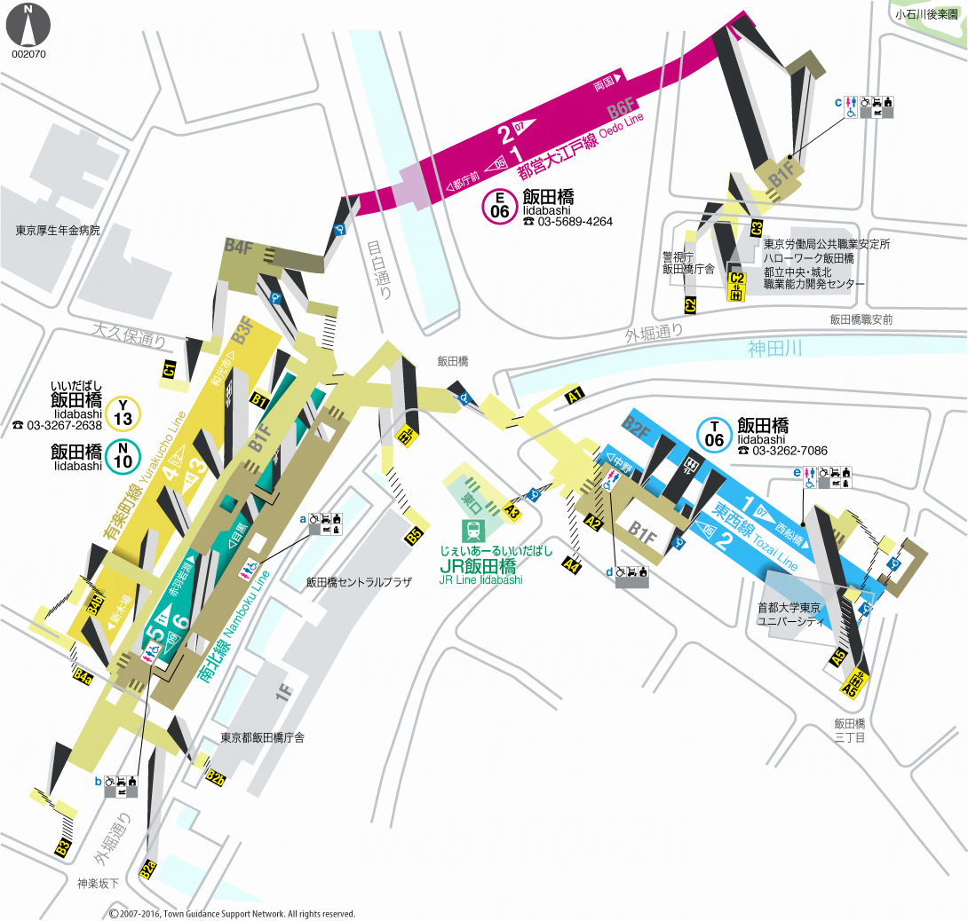 えきペディアMAP飯田橋