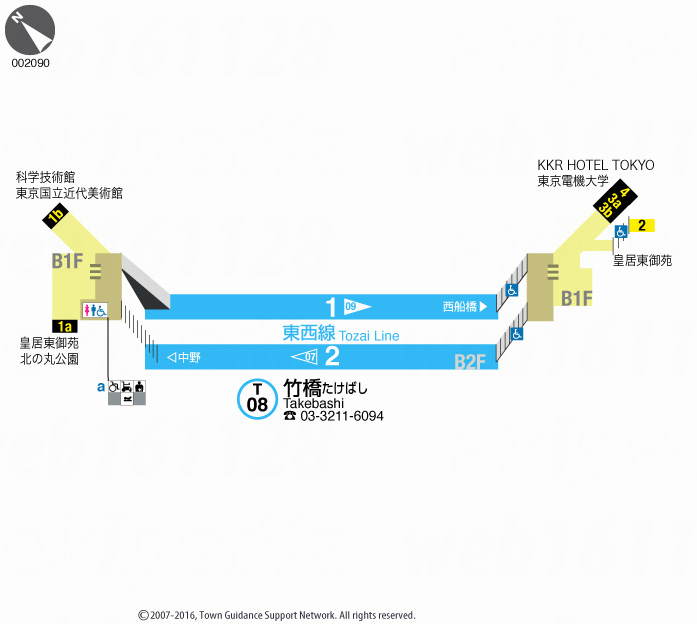 えきペディアMAP竹橋