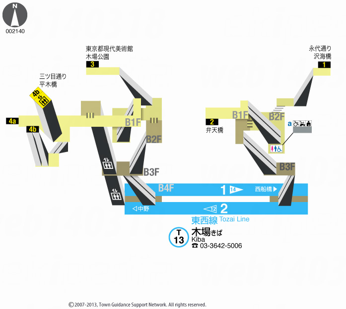 えきペディアMAP木場