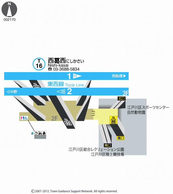 えきペディアMAP西葛西