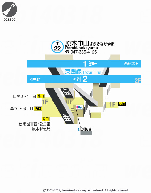 えきペディアMAP原木中山