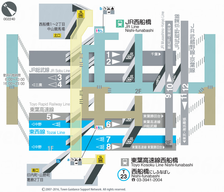 えきペディアMAP西船橋