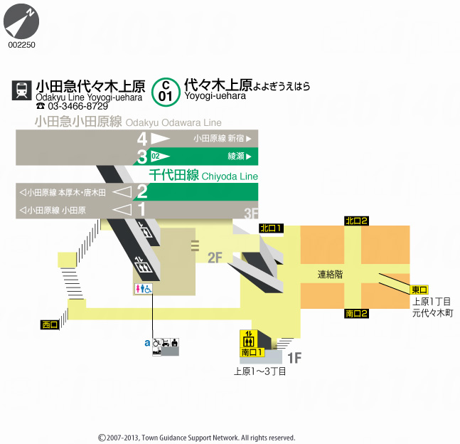 えきペディアMAP代々木上原