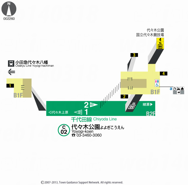 えきペディアMAP代々木公園