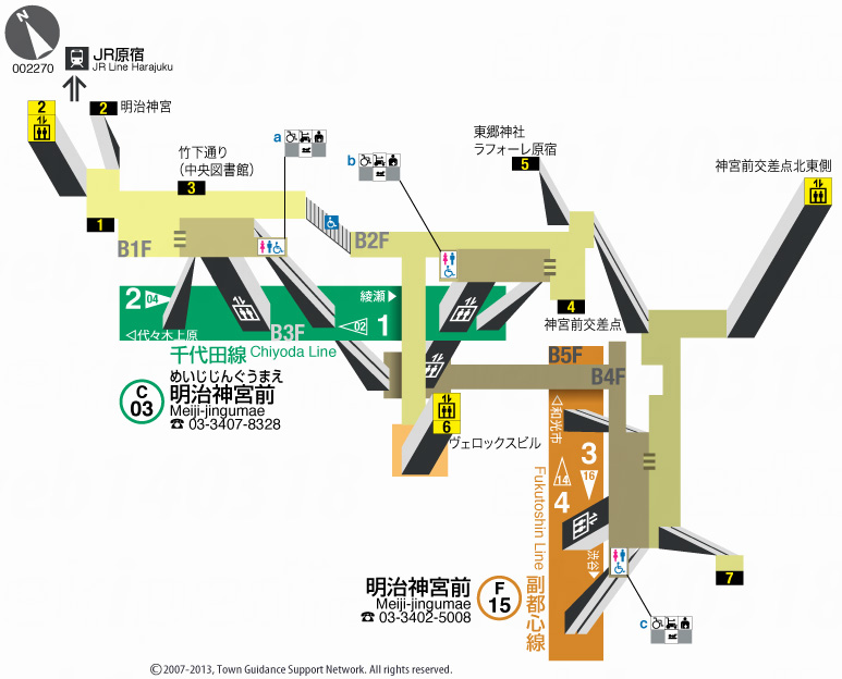 えきペディアMAP明治神宮前