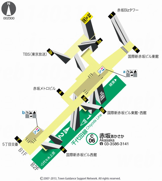 えきペディアMAP赤坂