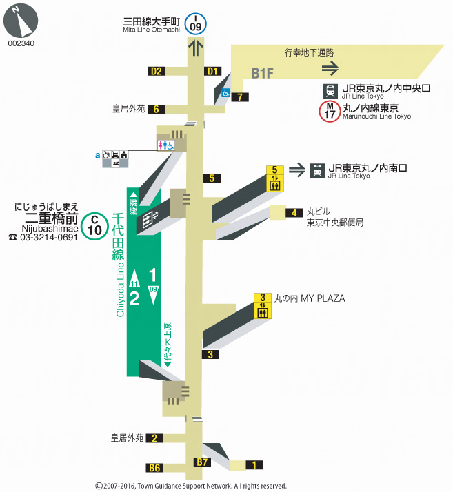 えきペディアMAP二重橋前