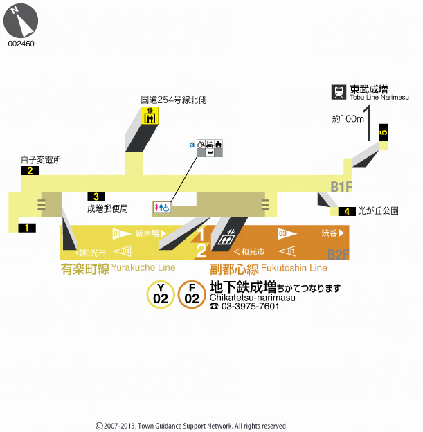 えきペディアMAP地下鉄成増